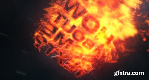 Videohive Burning Logo Reveal 6530462 ( 2 Version and SFX Include)