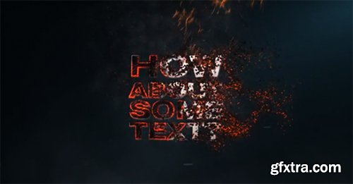 Videohive Burning Logo Reveal 6530462 ( 2 Version and SFX Include)