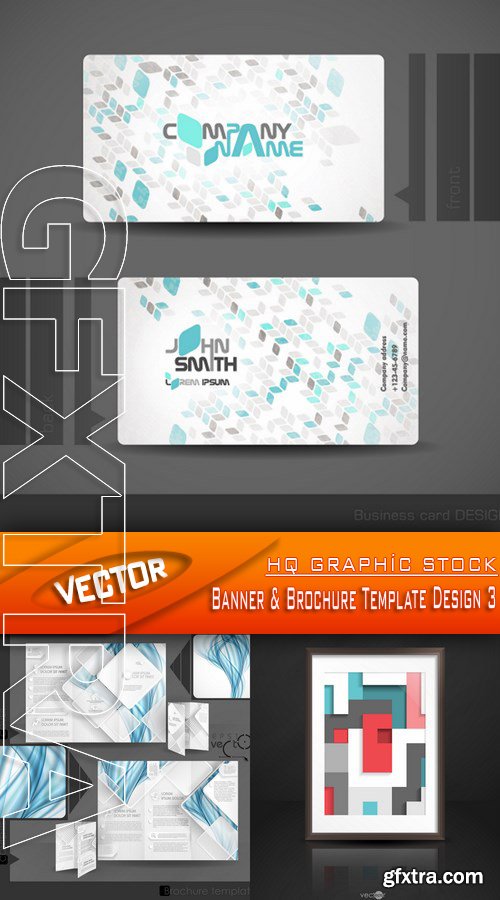 Stock Vector - Banner & Brochure Template Design