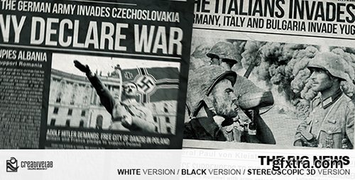 Videohive The Big News 5549275 (White and Black Version - Stereoscopic 3D Version)