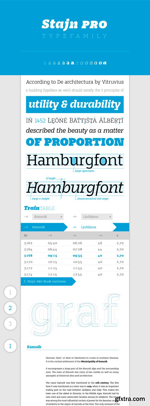 Stajn Pro Font Family - 14 Fonts for $504!