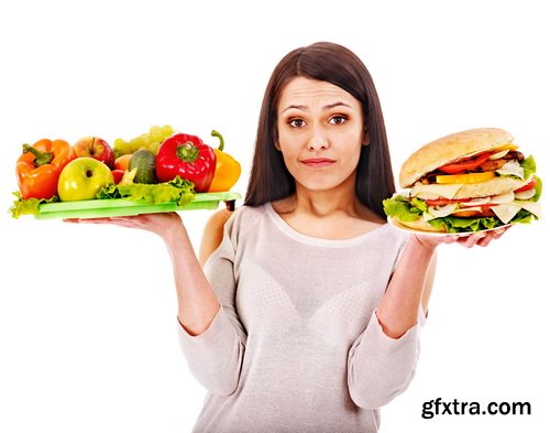 Amazing SS - Young woman fighting off fast food, 25xJPGs