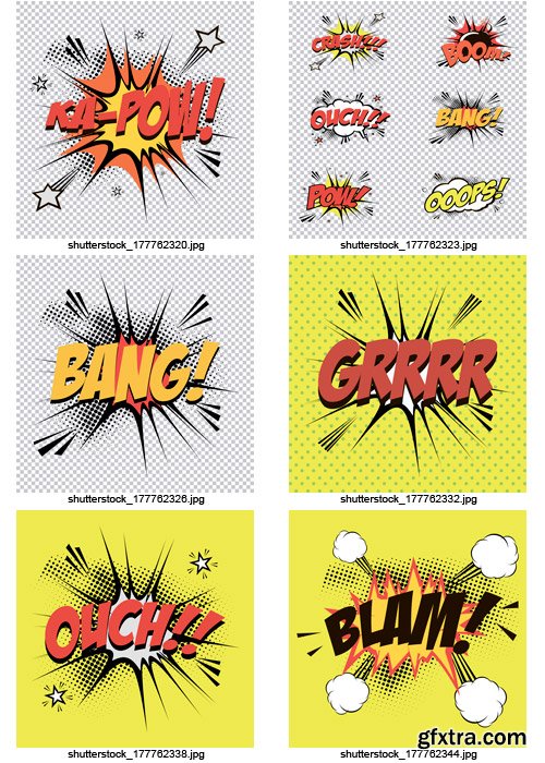 Amazing SS - Comic Sound Effects, 25xEPS