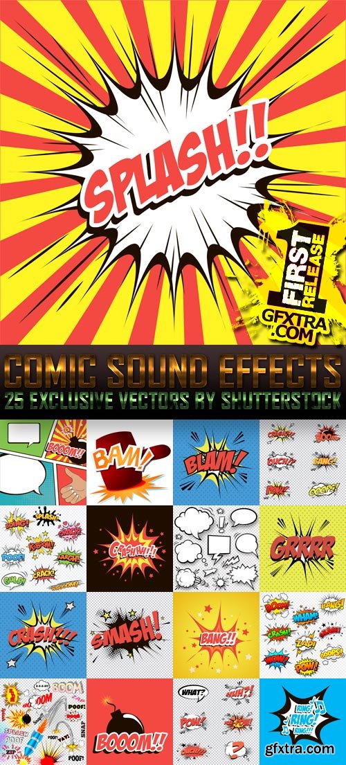 Amazing SS - Comic Sound Effects, 25xEPS