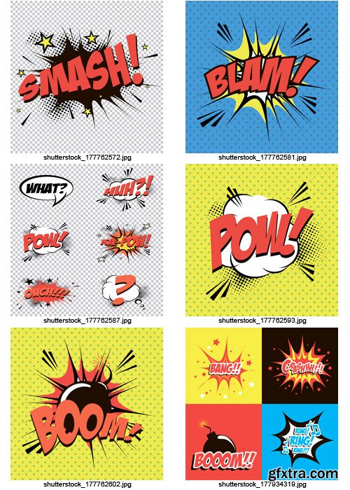 Amazing SS - Comic Sound Effects, 25xEPS