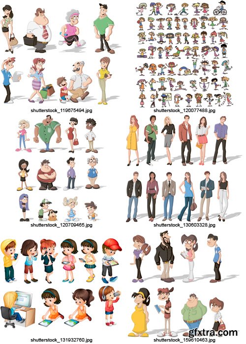 Amazing SS - Cartoon People, 25xEPS