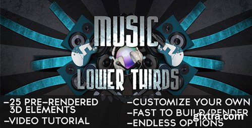 Videohive Music Lower Thirds 2192670