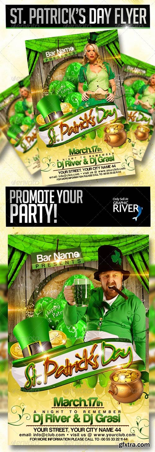 GraphicRiver - St. Patrick's Day Flyer Template 3902504