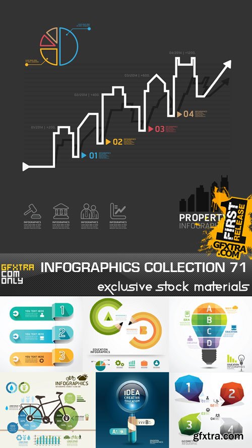 Collection of infographics vol.71, 25xEPS