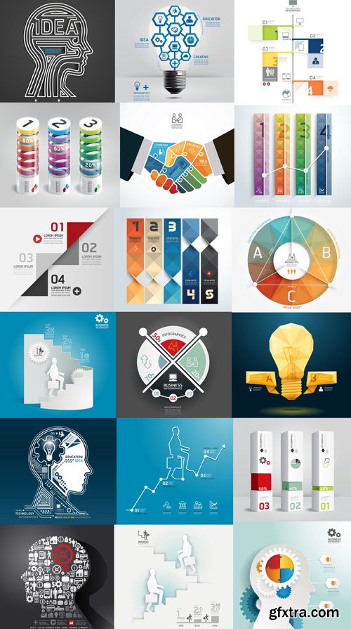 Collection of infographics vol.71, 25xEPS