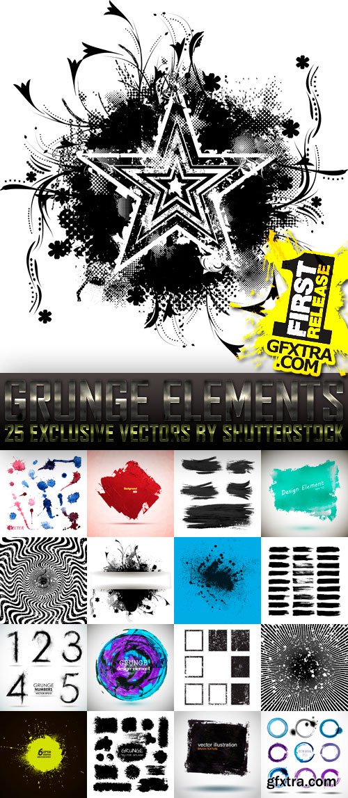 Amazing SS - Grunge Elements (vol.5), 25xEPS