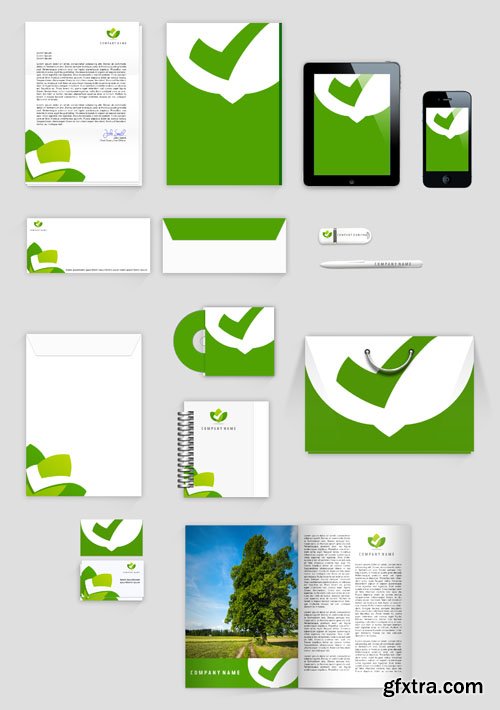 Eco Corporate Identity Mock up Template