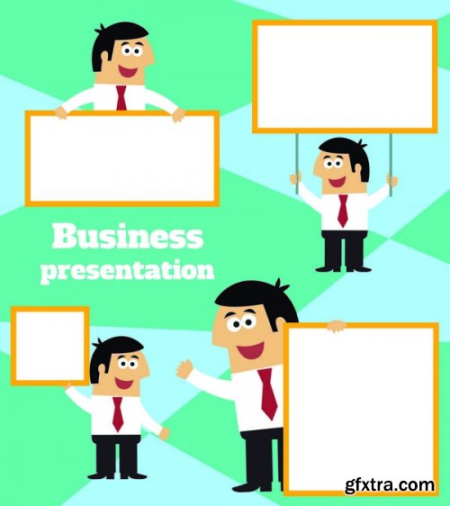 Stock Vectors - Business life, 25xEPS