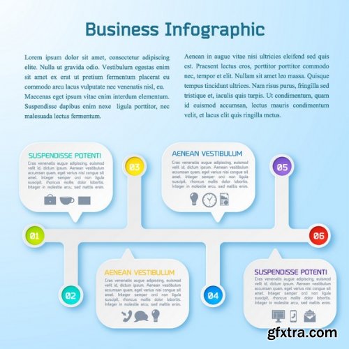 Flat Business Infographic 25xEps