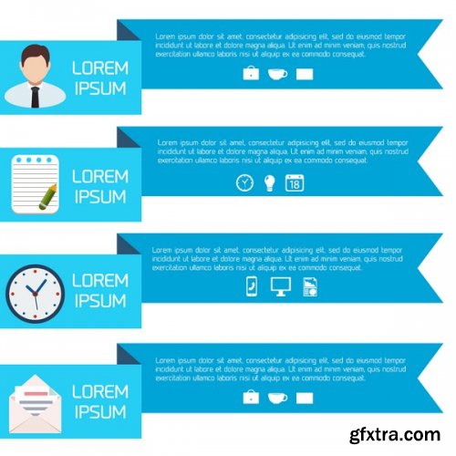 Flat Business Infographic 25xEps