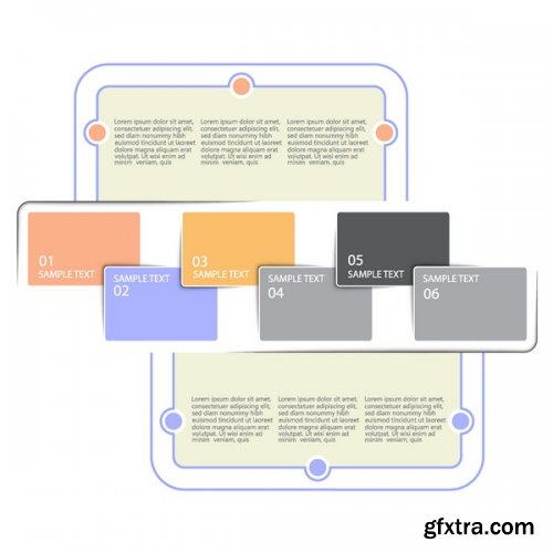 Stock Vectors - Template for your presentation, 25xEps