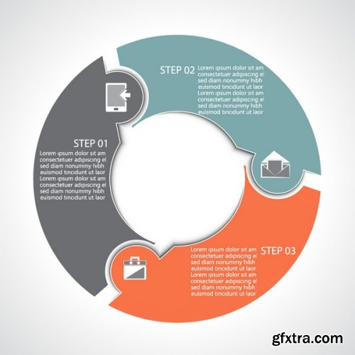 Stock Vectors - Template for your presentation, 25xEps