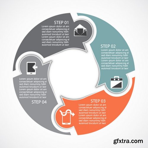 Stock Vectors - Template for your presentation, 25xEps