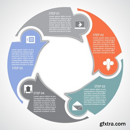 Stock Vectors - Template for your presentation, 25xEps