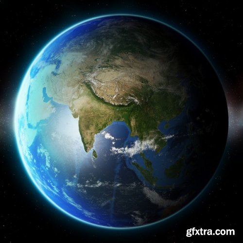 Stock Photos - Planet Earth in Space, 25xJpg