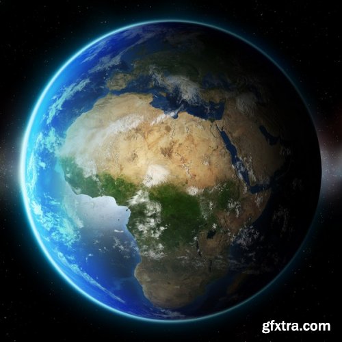 Stock Photos - Planet Earth in Space, 25xJpg