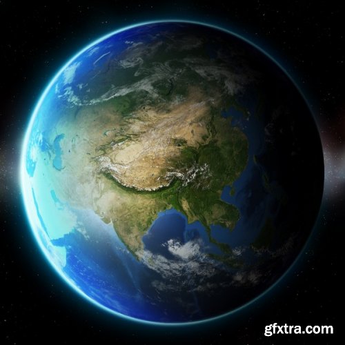 Stock Photos - Planet Earth in Space, 25xJpg