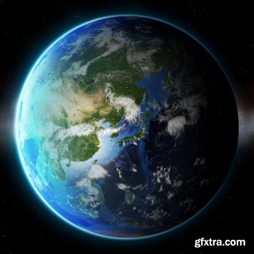 Stock Photos - Planet Earth in Space, 25xJpg