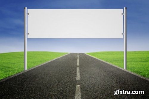 Blank outdoor billboard, 25xJpg