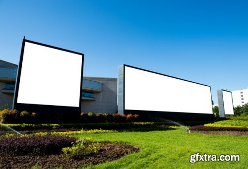 Blank outdoor billboard, 25xJpg