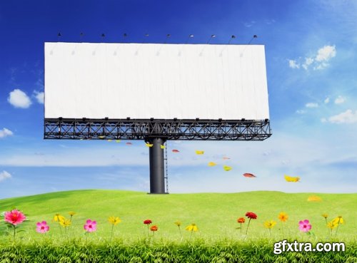 Blank outdoor billboard, 25xJpg