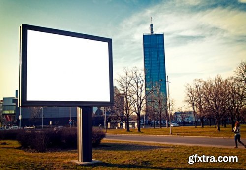 Blank outdoor billboard, 25xJpg