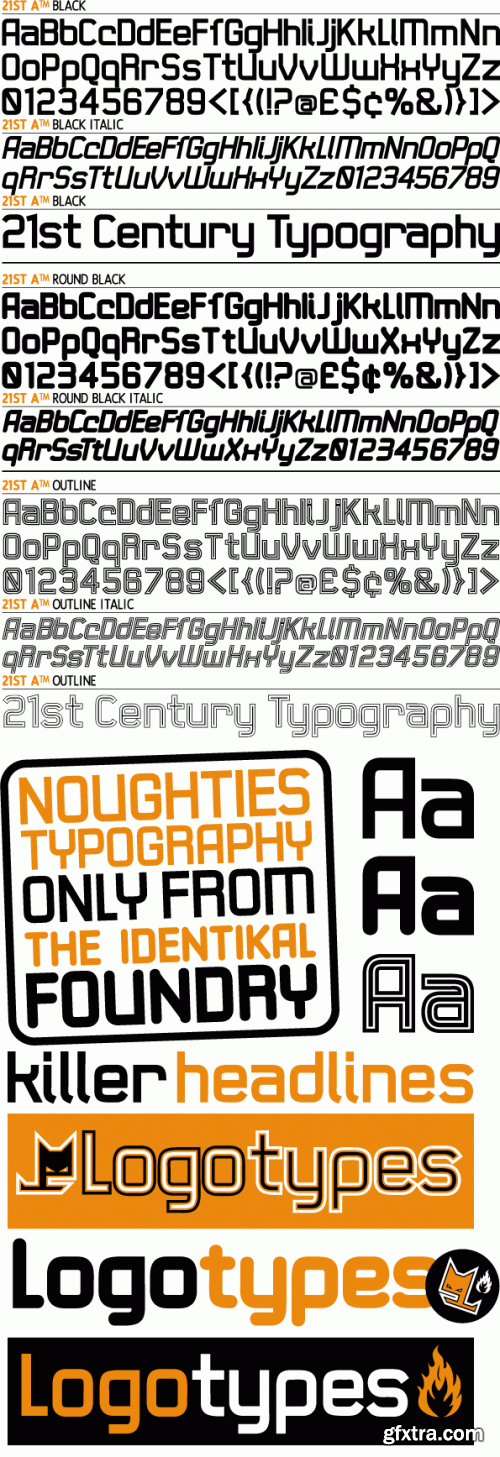 IDENTIKAL FOUNDARY - 68 Commercial Font Families €2499