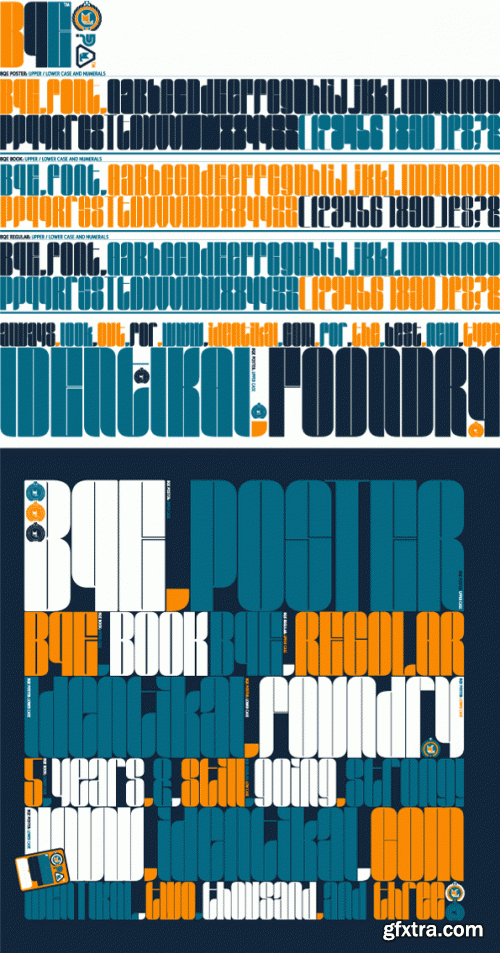 IDENTIKAL FOUNDARY - 68 Commercial Font Families €2499