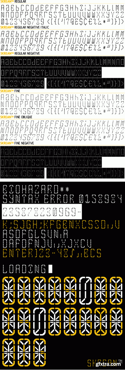 IDENTIKAL FOUNDARY - 68 Commercial Font Families €2499