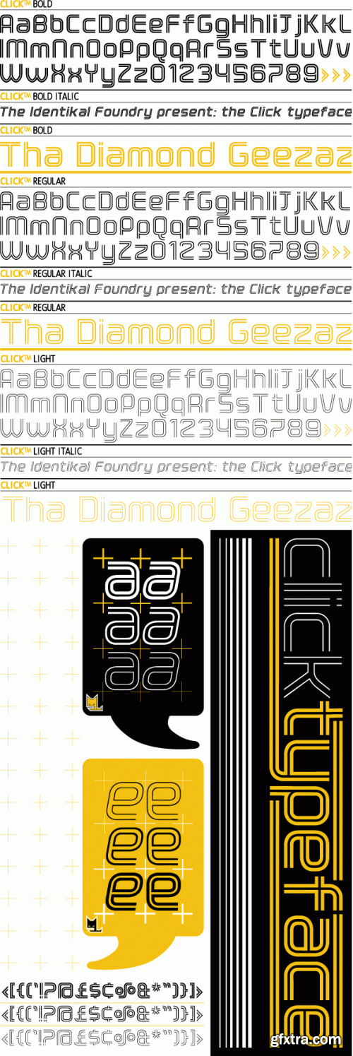 IDENTIKAL FOUNDARY - 68 Commercial Font Families €2499