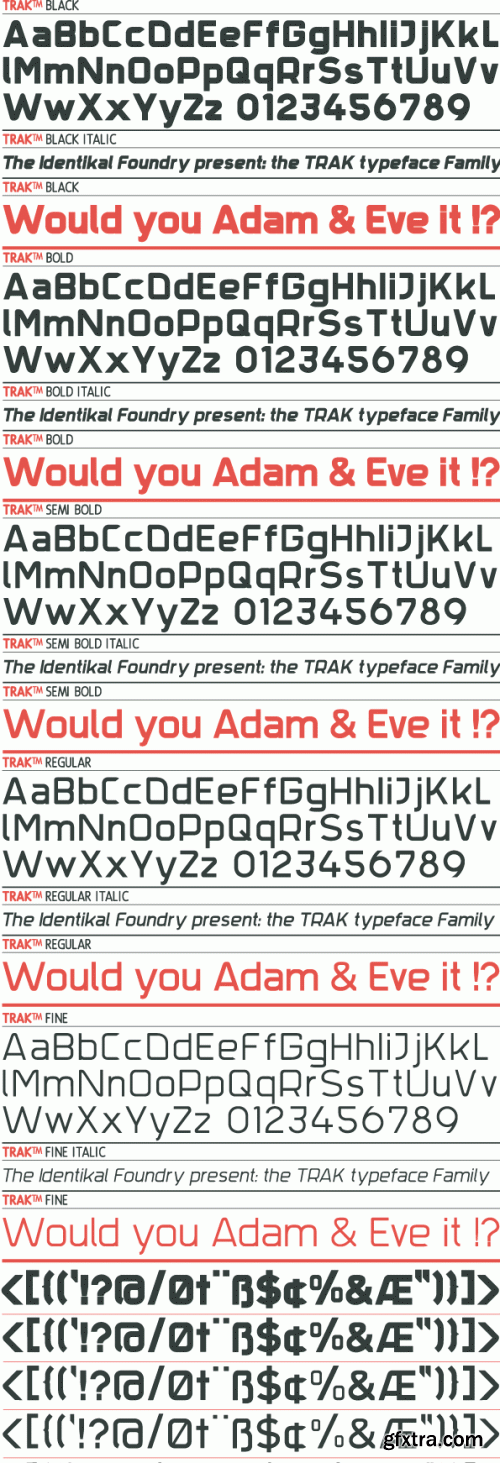 IDENTIKAL FOUNDARY - 68 Commercial Font Families €2499