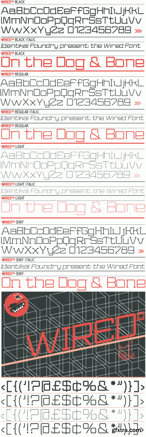 IDENTIKAL FOUNDARY - 68 Commercial Font Families €2499