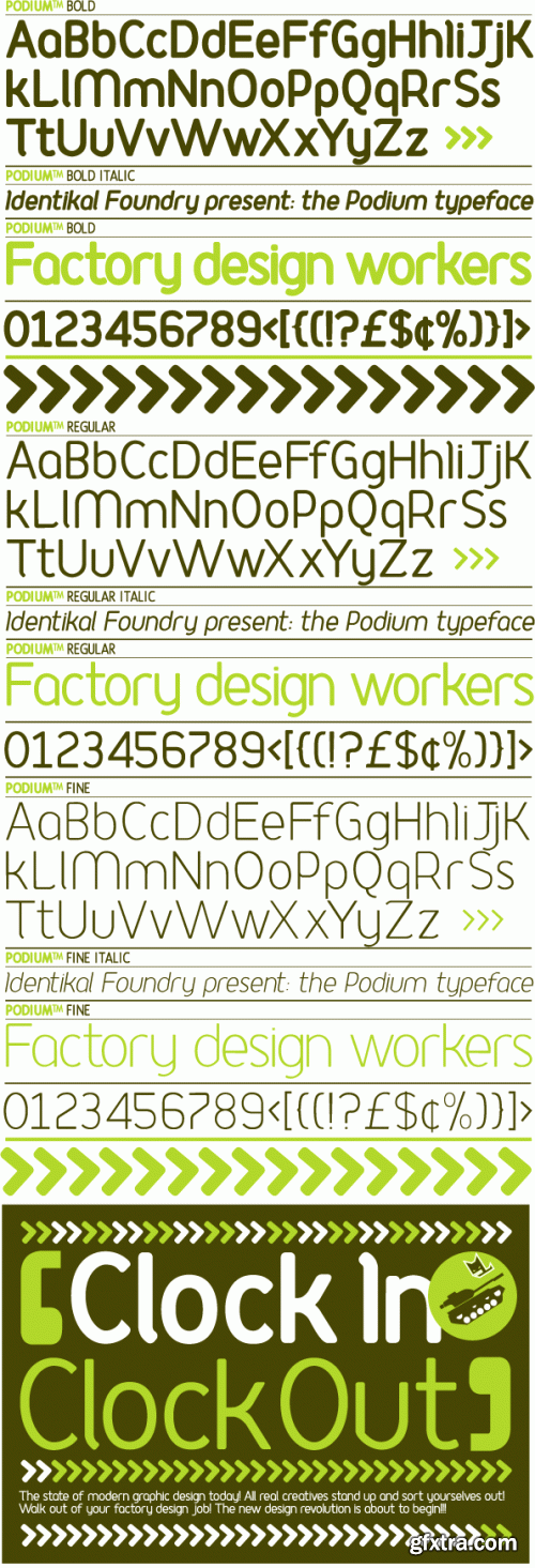 IDENTIKAL FOUNDARY - 68 Commercial Font Families €2499