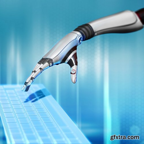 Stock Photos - Modern designed robotic, 25xJpg