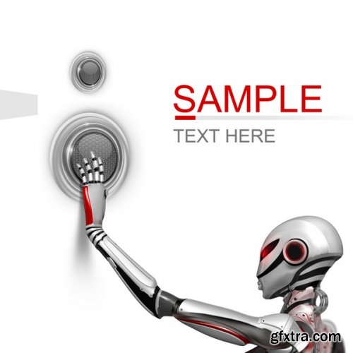 Stock Photos - Modern designed robotic, 25xJpg