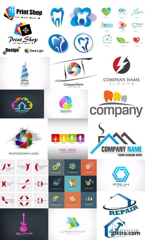 Collection of Logos vol.22, 25xEPS, AI