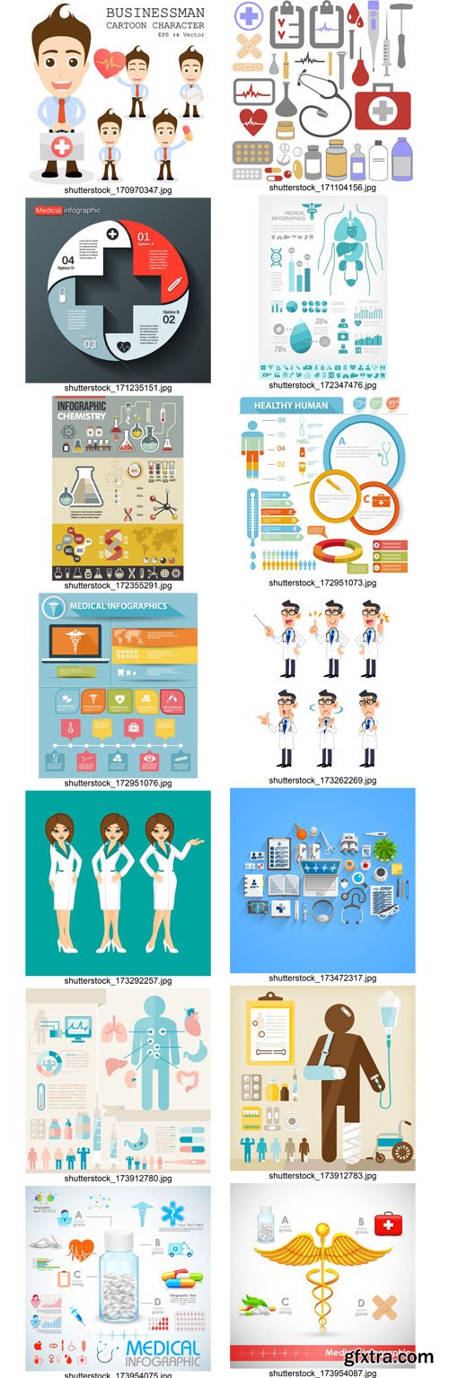 Medical Infographic, 25xEps