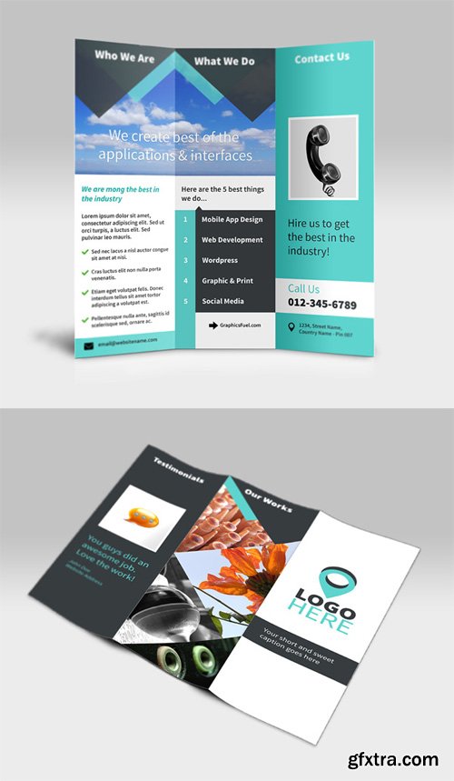 2 Tri-Fold Brochure Templates