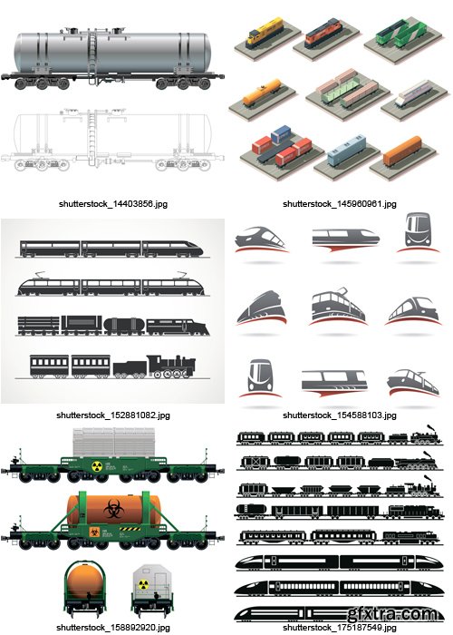 Amazing SS - Railroad Transport, 25xEPS