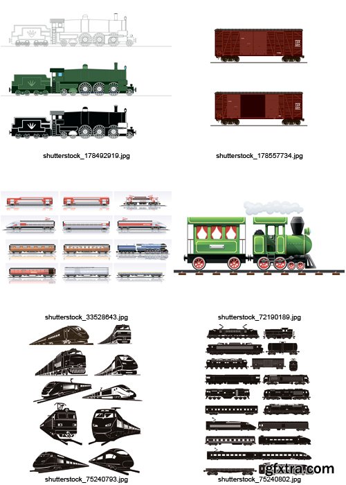 Amazing SS - Railroad Transport, 25xEPS