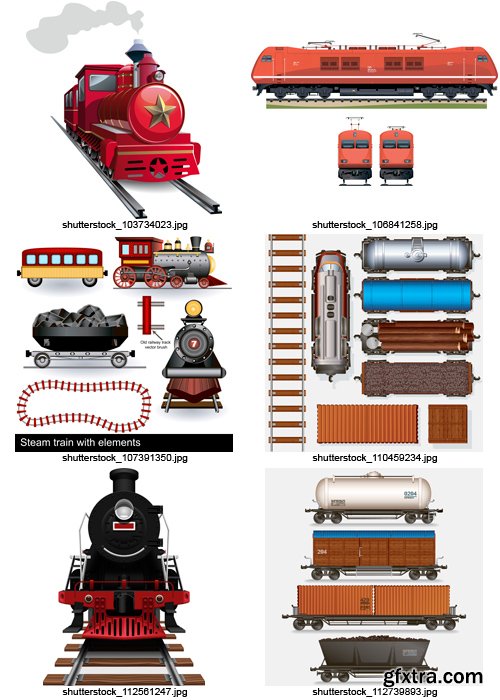 Amazing SS - Railroad Transport, 25xEPS