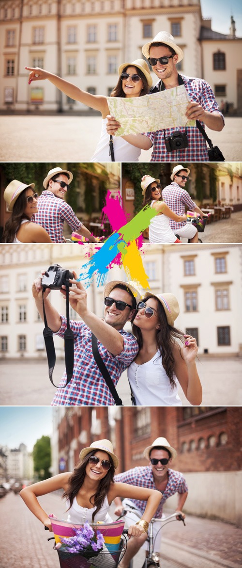 Stock Photo - Tourists, Travelers