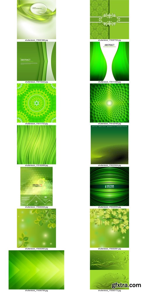 Shutterstock - Green background, 25xEps