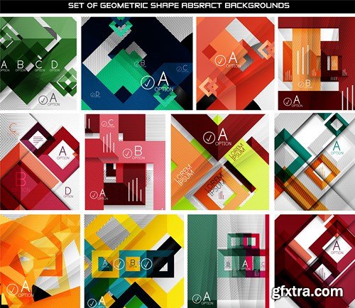 Abstract Backgrounds & Infographics - Mega Collection, 25xEPS