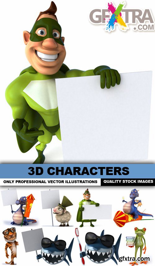 3D Characters - 25 HQ Images